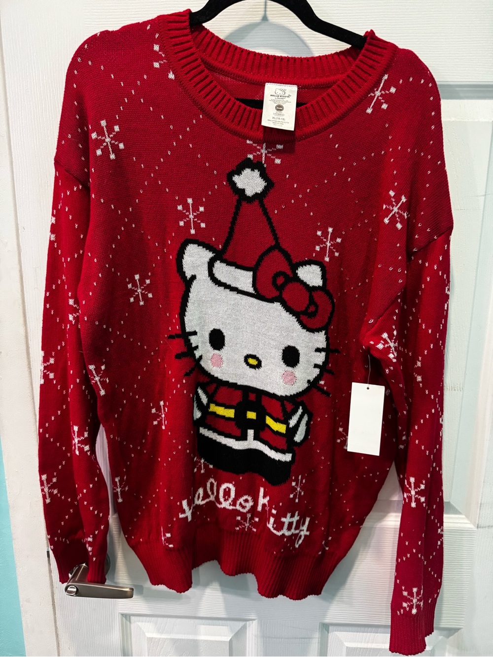 Sanrio Hello Kitty Red Christmas Crewneck Sweater